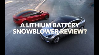A lithium battery snowblower review   Model 3 Owners Club