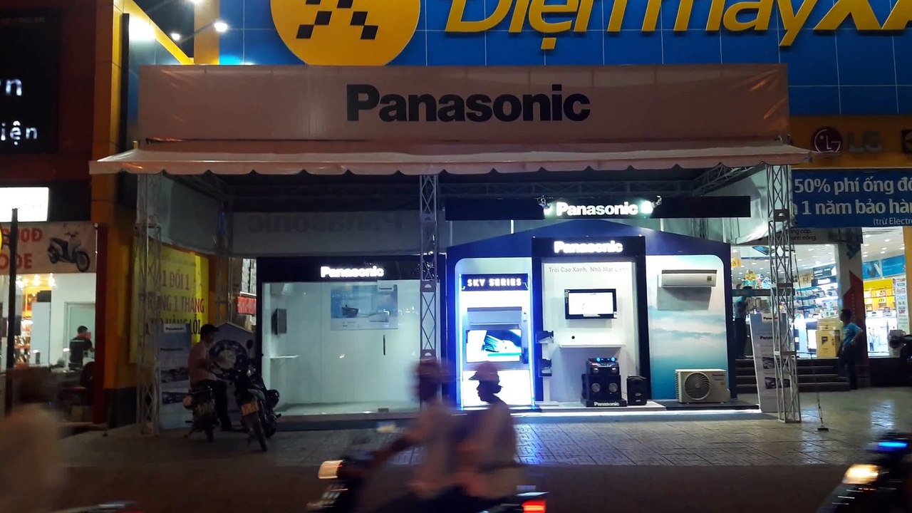 Cho thuê nhà bạt làm gian hàng trưng bày sản phẩm của Panasonic