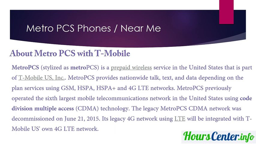 Metro PCS Near Me | Find Metro PCS shops Near at your Place | Best Service  MetroPCS - video dailymotion