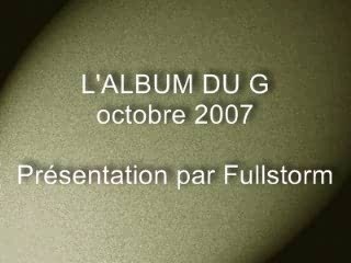 ALBUM G OCTOBRE 2007