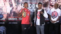 Kell Brook and Errol Spence exchange words in heated head-to-head