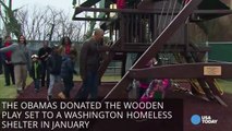 Obamas donate Malia and Sasha's playground to homel