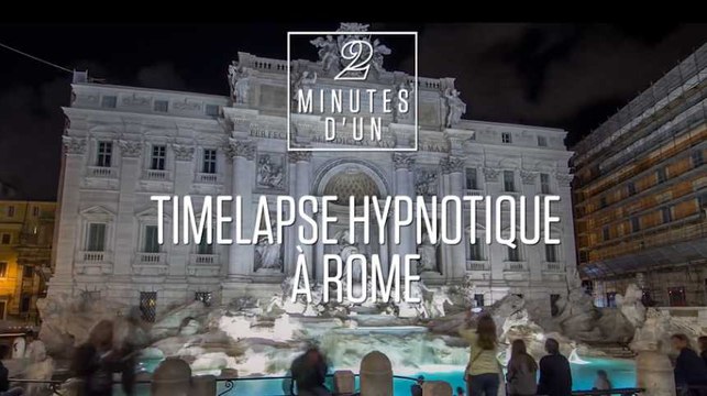 2 minutes hypnotiques dans les rues de Rome en accéléré