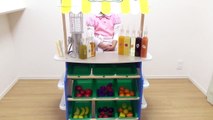 ジュース屋さん お店屋さんごっこ _ Juice Bar for Kids  - Blended Fruits and Soda-xUcGH
