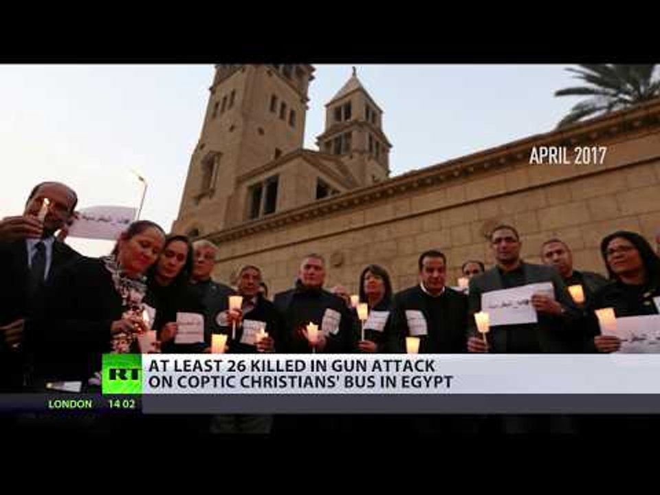Children among dozens killed in attack on Coptic Christians’ convoy in Egypt