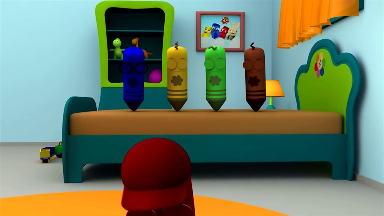 Five Little Crayons _ 3D Rhymes for