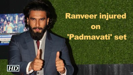 Ranveer injured on 'Padmavati' set, continues shooting