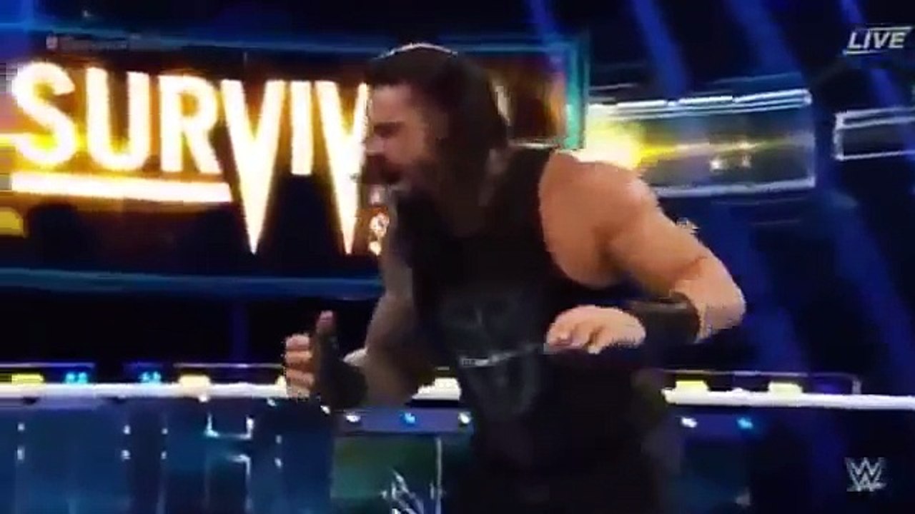 Roman Reigns vs Shane McMahon Roman Reigns Injured Shane McMahon with Massive Spear.mp4