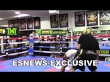 TMT STAR kevin newman sparring but who is yelling BEAST EsNews Boxing