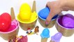 Learn Colors Finger Family Song with Slime Ice Cream Cups Surprise Toys