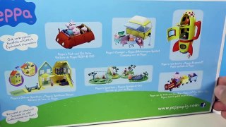 Peppa Pig and Miss Rabbit´s Helicopter with spinning rotor blades and playdoh toys