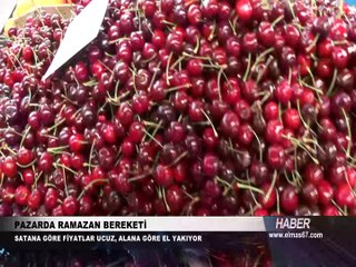 Pazarda Ramazan bereketi...