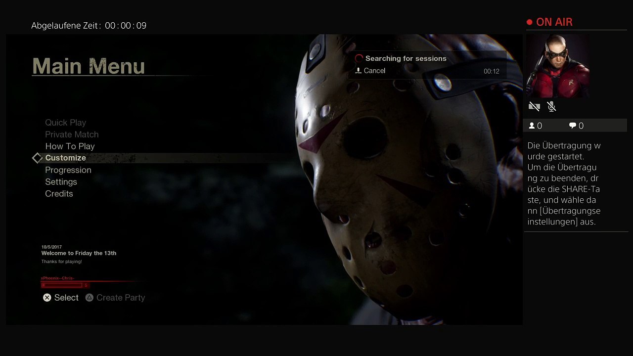 Ps4-live-Übertragung von xphoenix--chris-