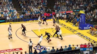 NBA 2K17 Stephen Curry,Kevin Durat & Klay Thompson Highlights vs Clippers 2017