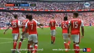 Alexis Sanchez Goal Arsenal 1 - 0 Chelsea FA Cup 27-5-2017