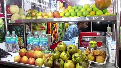 Fruit Juice in Marina Beach - Indian Street Food Chennai - Street Food India - Food at Street