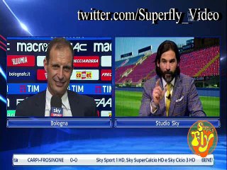 Bologna Juventus 1 - 2 Intervista #Allegri