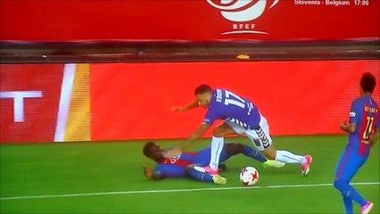 Édgar Méndez Nasty Stamp On Samuel Umtiti!