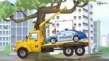 Cop Cars Kids Animation Cartoon - The Police Car Real Cars for kids & Trucks Cartoons for children