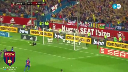 L'enroulée splendide de Lionel Messi pour ouvrir le score !