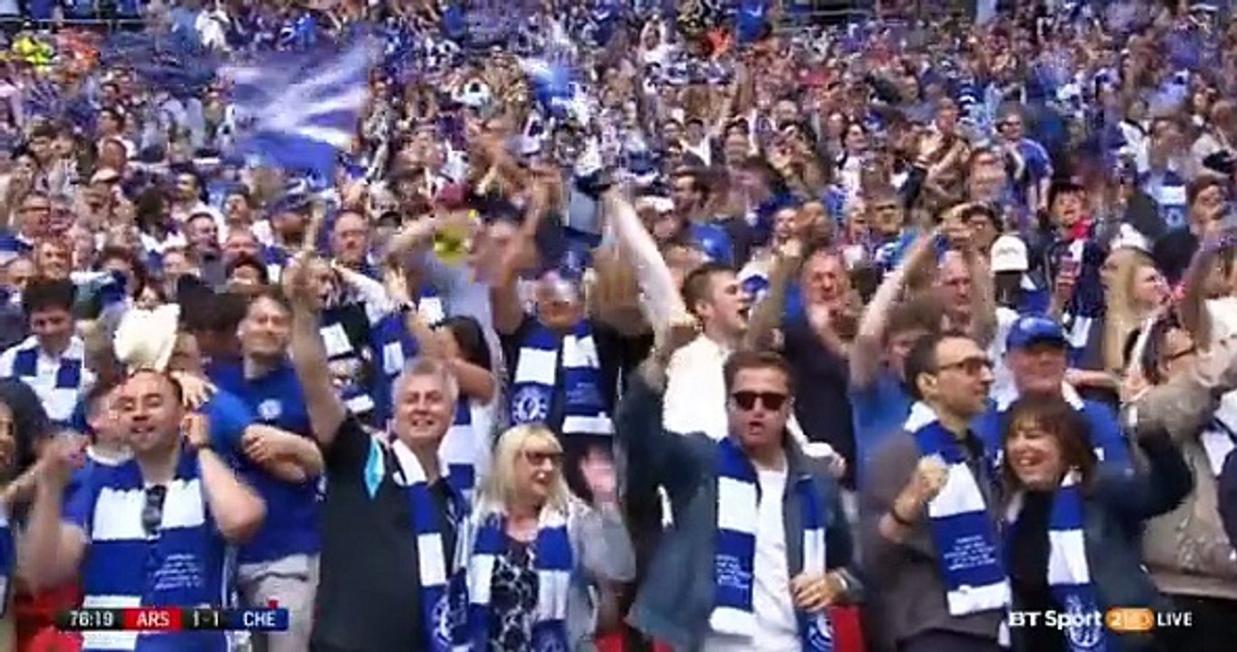 Diego Costa GOAL (1:1) Arsenal vs Chelsea