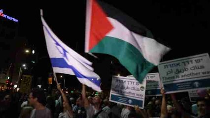 Pacifistas israelíes protestan en Tel Aviv contra 50 años de ocupación