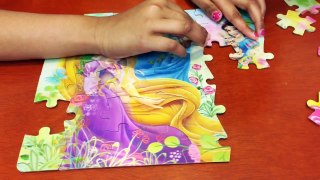 Kids playing with Puzzles