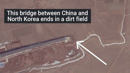 China built a $350 million bridge that ends in a dirt field in North Korea