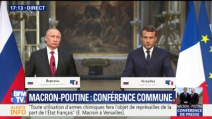 Macron a "rappelé" à Poutine "l'importance pour la France du respect des personnes et des minorités"