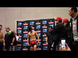 pedro campa vs aaron herrera weigh in and faceoff  EsNews Boxing