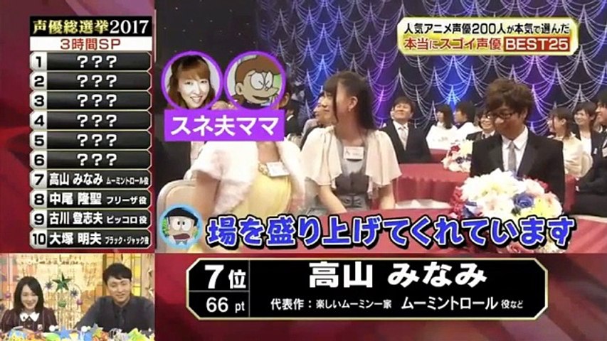 声優総選挙 17年1月9日 Part 2 3 Part 2 2 Video Dailymotion