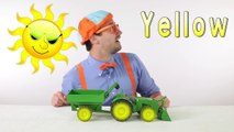 Tractor toy for toddlers - Learn colors and toys and animals for children _ Blippi Toys