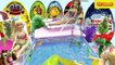 Đồ chơi búp bê nàng tiên tắm hồ bơi với búp bê chibi Toy fairy doll pool bath with chibi dolls