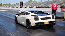 Lamborghini Huracan LP580-2 Drag Racing 1 4 Mile at Bullfest Miami 2017