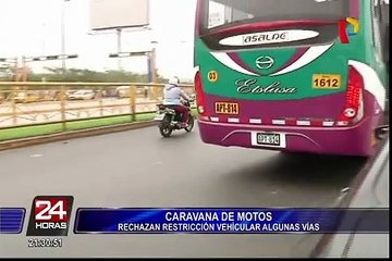 Motociclistas protestan contra la Municipalidad de Lima
