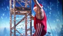 Professor Splash - Performer Attempts High-Diving Christmas Stunt - America's Got Talent 2016-L1