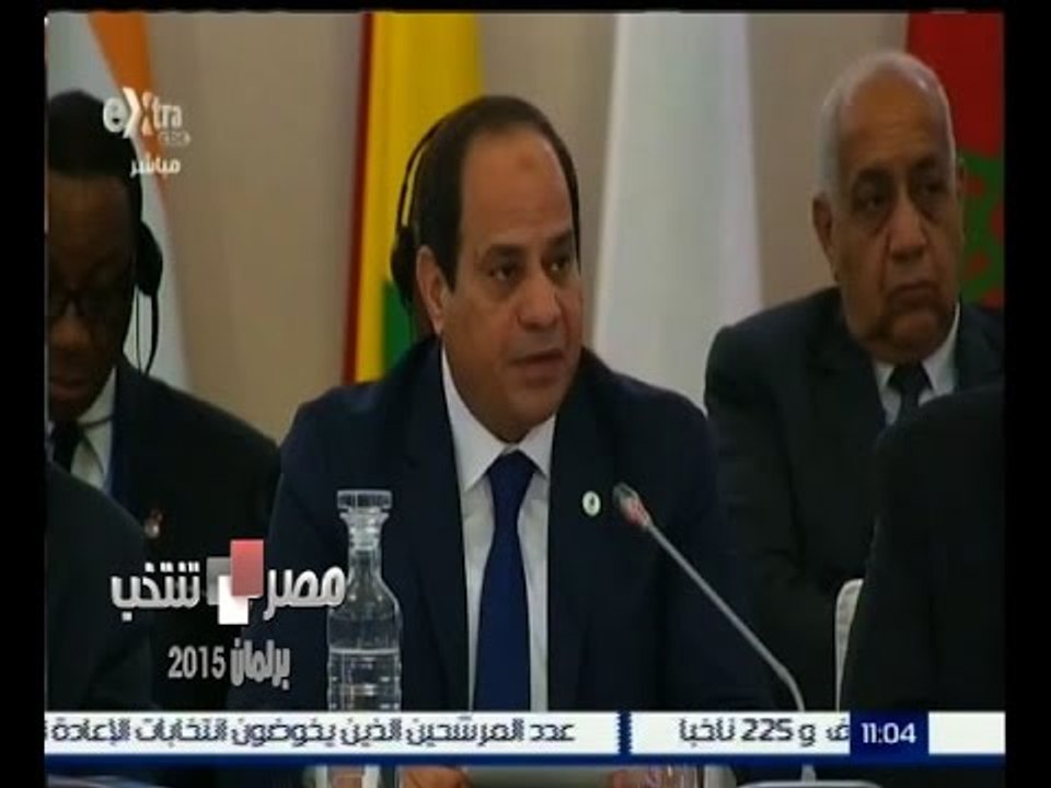 #مصر_تنتخب |‎ عاجل…الرئيس السيسي يلقي كلمة إفريقيا امام قمة المناخ في باريس