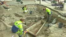 Bordeaux  - des ouvriers découvrent un cimetière mérovingien autour de l'abbaye Sainte-Croi