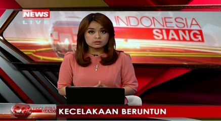 Diduga Mengantuk, Minibus Tabrak Truk dan Motor di Mojokerto