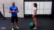 Cours de crossfit débutant  - entraînement medecine ball-c