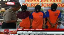 Simpan Bahan Peledak, Warga Jombang Ditangkap Petugas