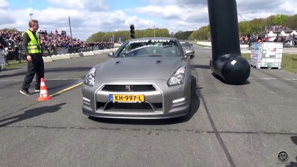 Nissan GTR R35 vs Mercedes Benz AMG GTS - DRAG RACE