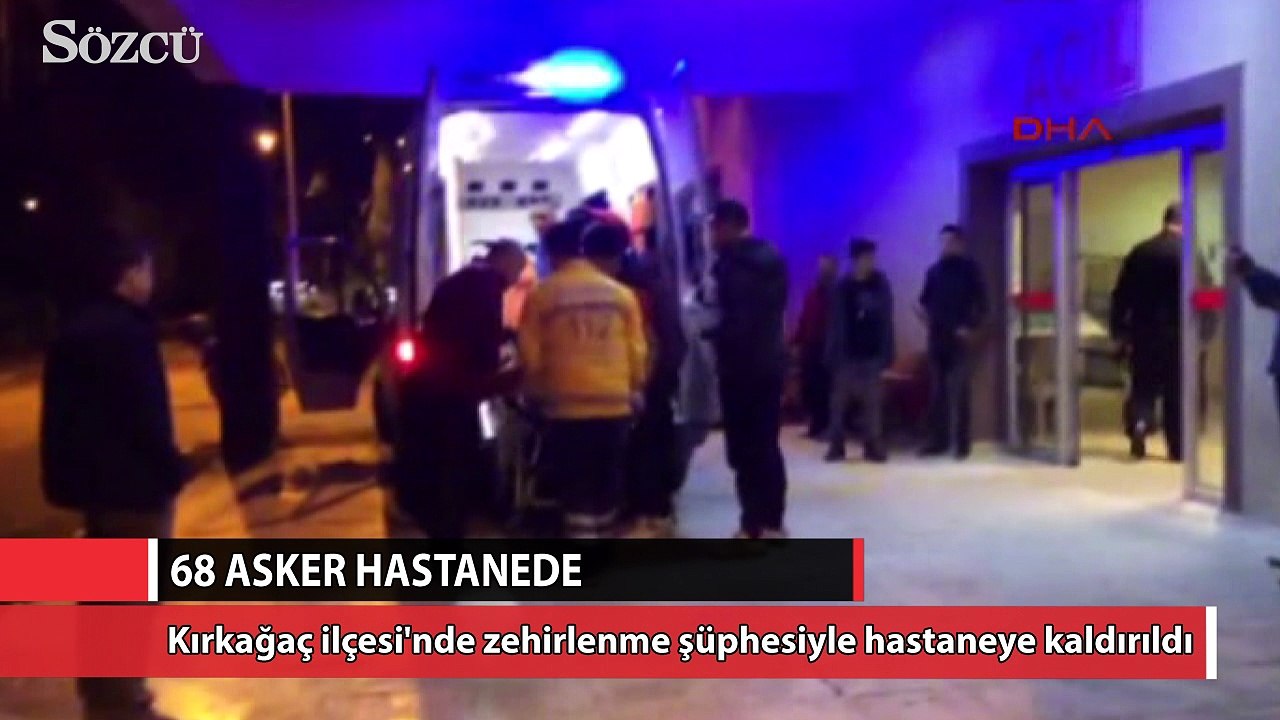 Manisa'da 68 asker zehirlenme iddiasıyla hataneye kaldırıldı