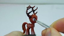 Santa Claus's MLP reindeer diy miniature t LySAF14