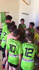U13B : Scène de joie pour le dernier match à domicile 2