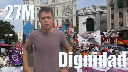 Íñigo Errejón en el 27M Marchas de la dignidad en Madrid