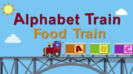 Alphabet Train Food Train _ Mother Goose Club Rhymes for Kids-