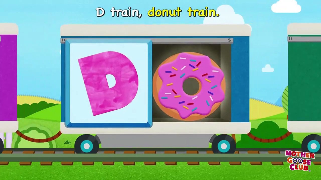 Alphabet Train Food Train _ Mother Goose Club Rhymes for Kids