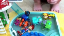 Paw Patrol Pool Time Bubble Fun! Cute Kid Genevieve Plays with Paw Patrol Toys to Help Kids Learn!