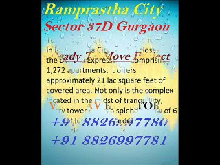 Ramprastha City Flats For Sale The Edge Tower in Dwarka Expressway Gurgaon 8826997780